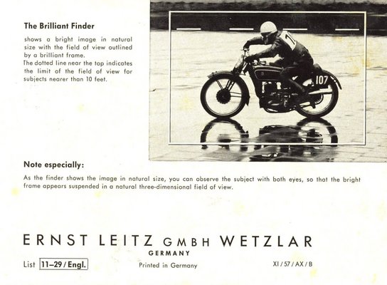 Product picture ADDITIONAL INSTRUCTIONS FOR LEICA 1G BRILLAINT FINDER